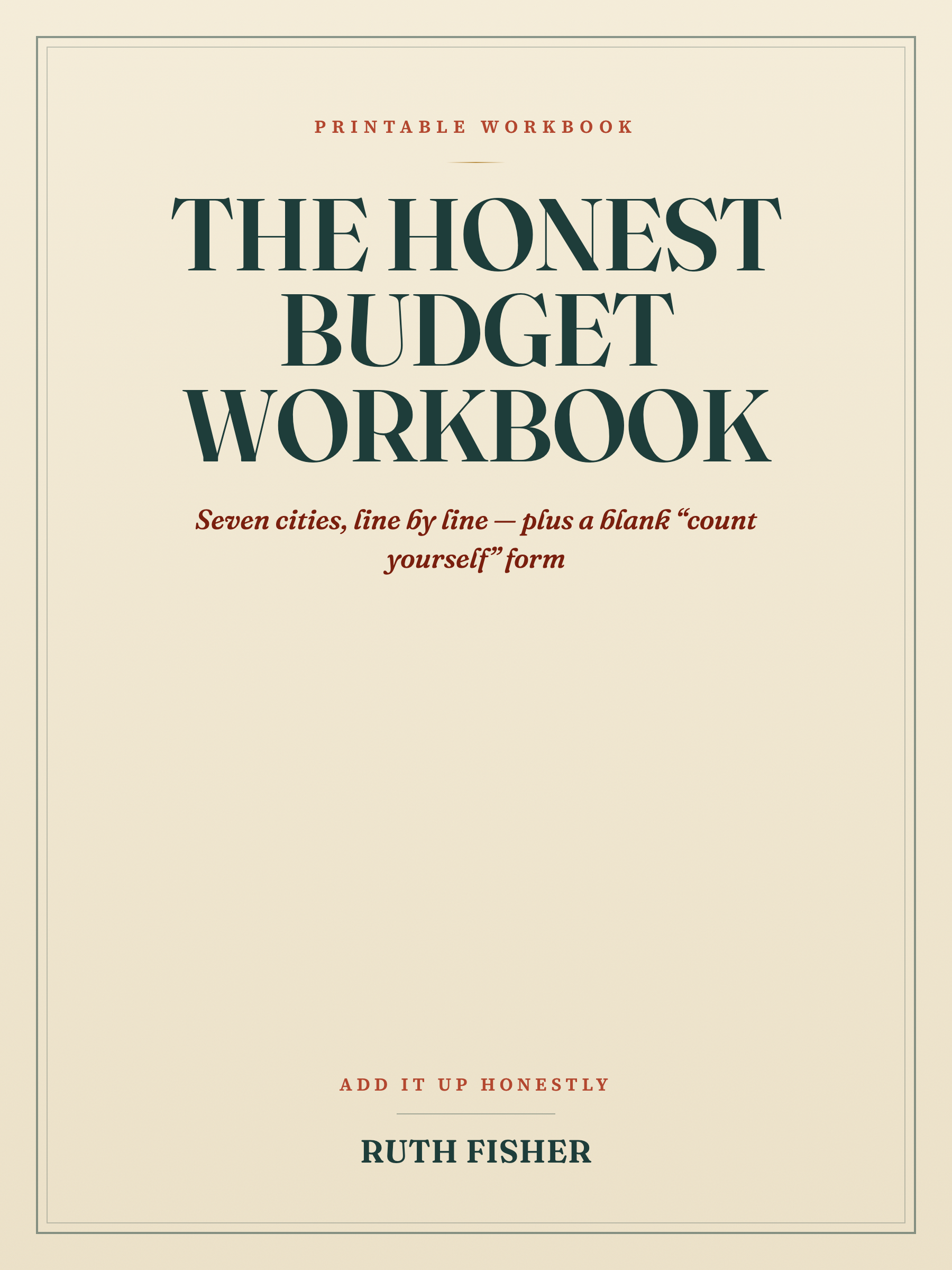 The Honest Budget Workbook